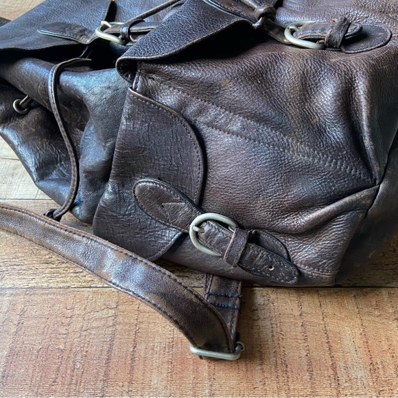 London Fog Leather Backpack